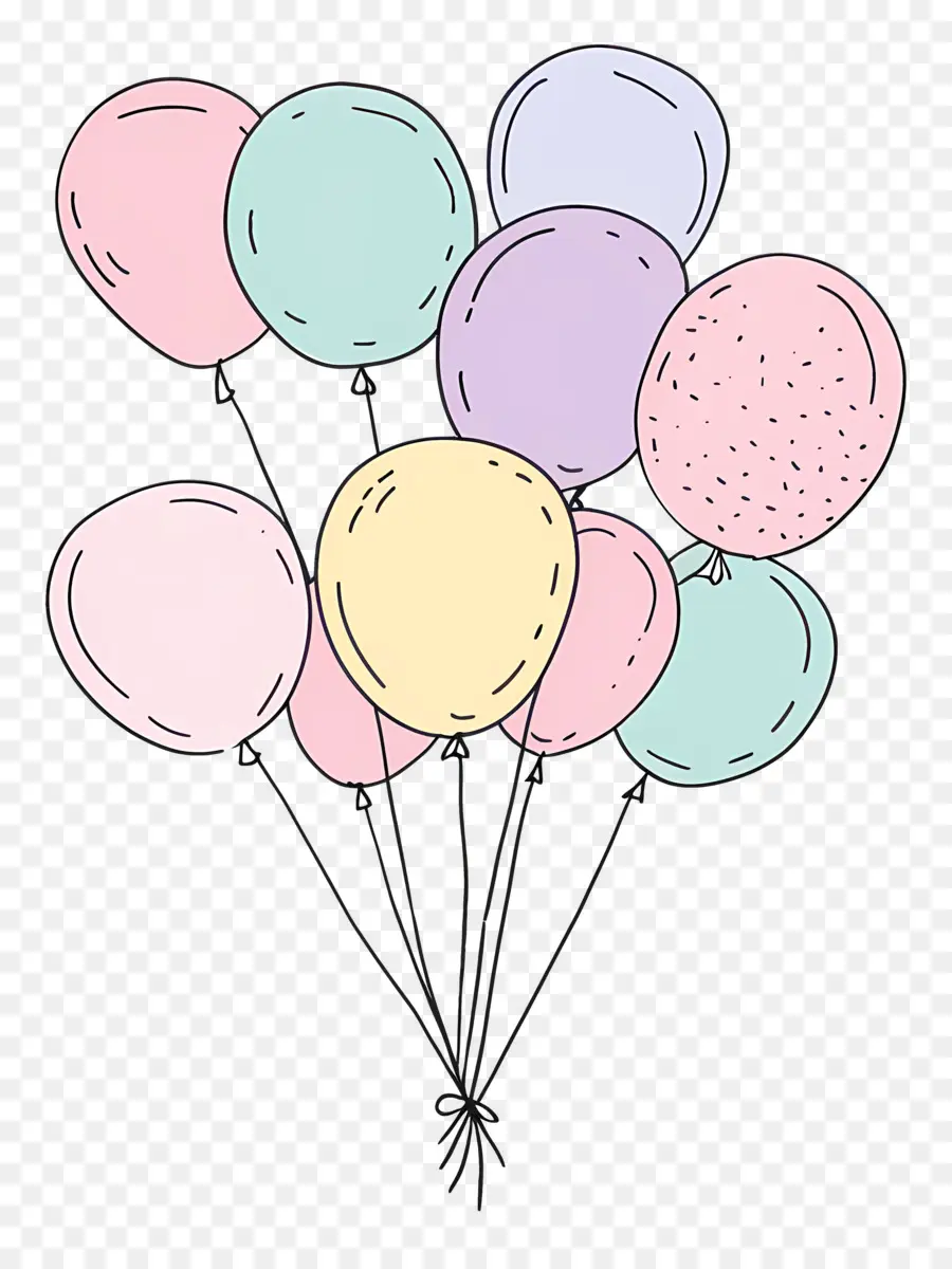 Balon Pastel，Balon PNG