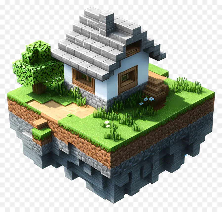 Minecraft，Rumah Coretan PNG