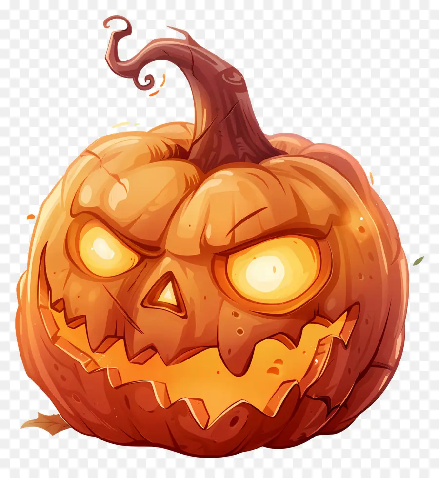 Labu Halloween Animasi，Labu Tersenyum PNG