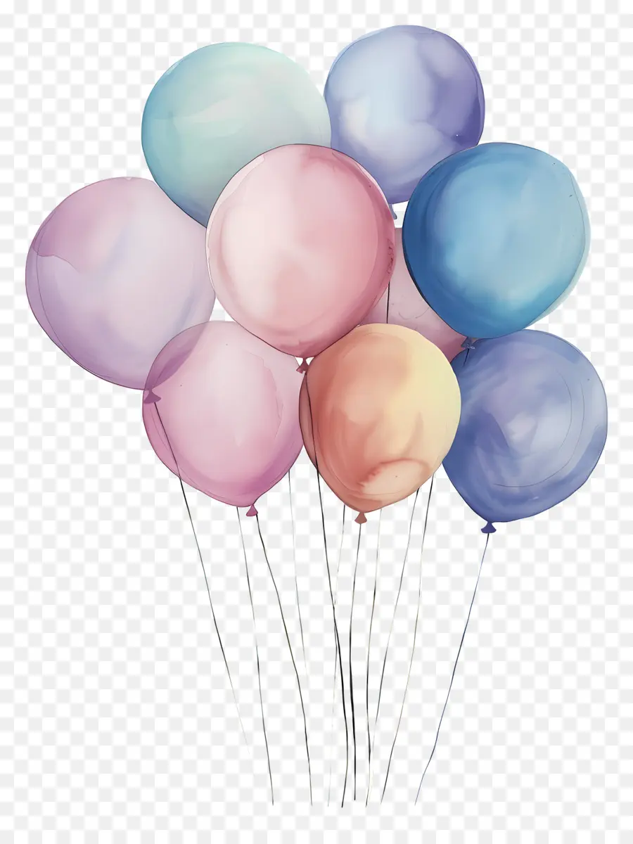 Balon Pastel，Balon PNG