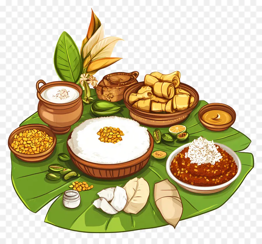 Onam Sadhya，Makanan Tradisional PNG