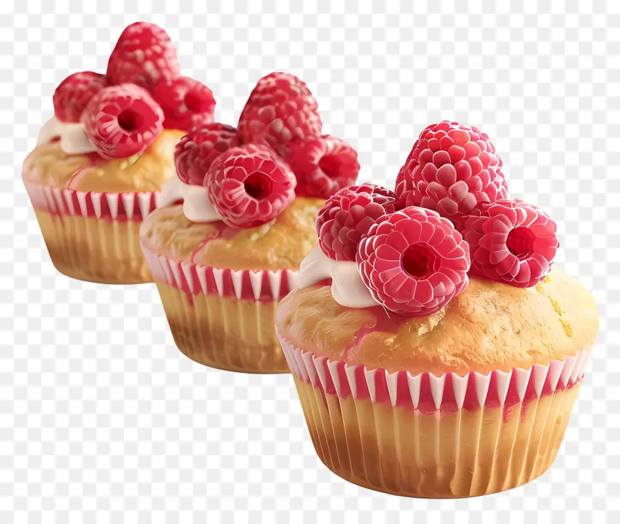 Muffin Raspberry，Muffin Rasberi PNG