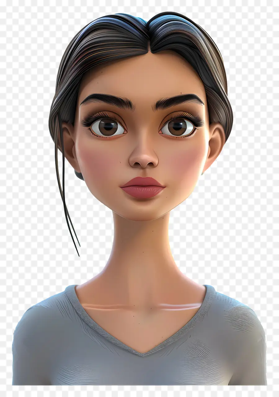 Avatar Wanita 3d，Karakter PNG