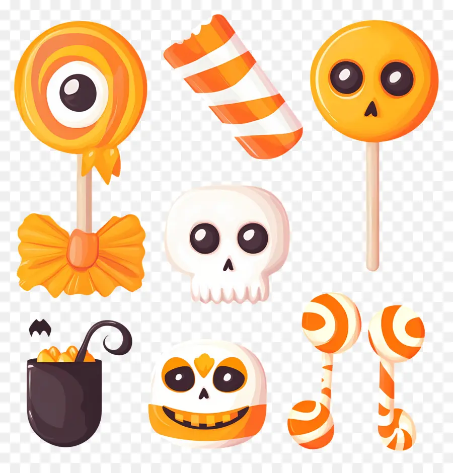 Permen Halloween，Lolipop Halloween PNG