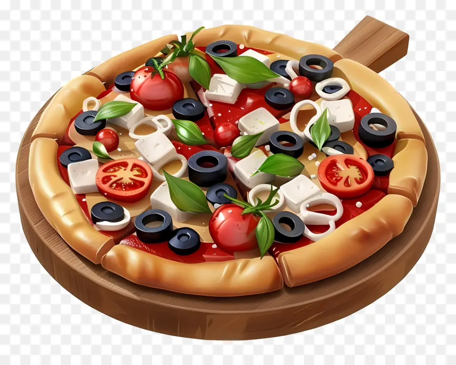 Pizza Yunani，Pizza PNG