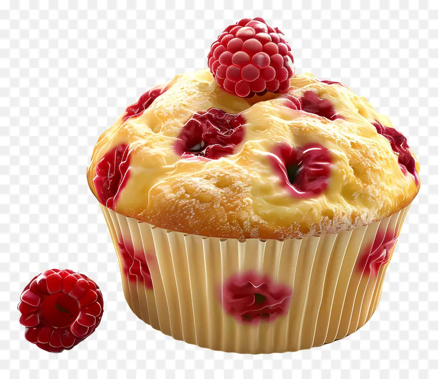 Muffin Raspberry，Muffin Rasberi PNG