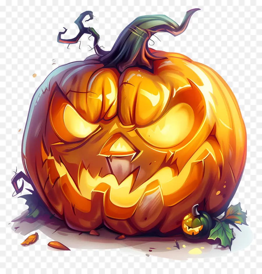 Labu Halloween Animasi，Jack O' Lantern PNG