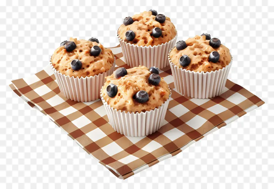 Muffin Oatmeal，Muffin Blueberry PNG