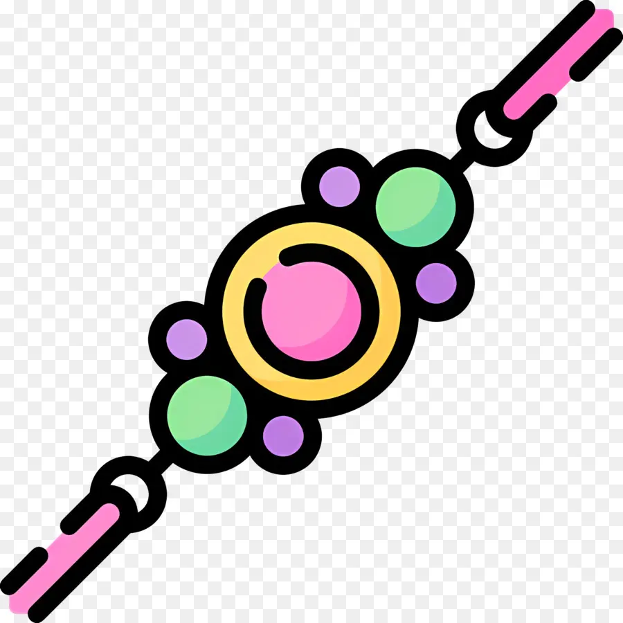 Raksha Bandhan，Gelang Berwarna Warni PNG