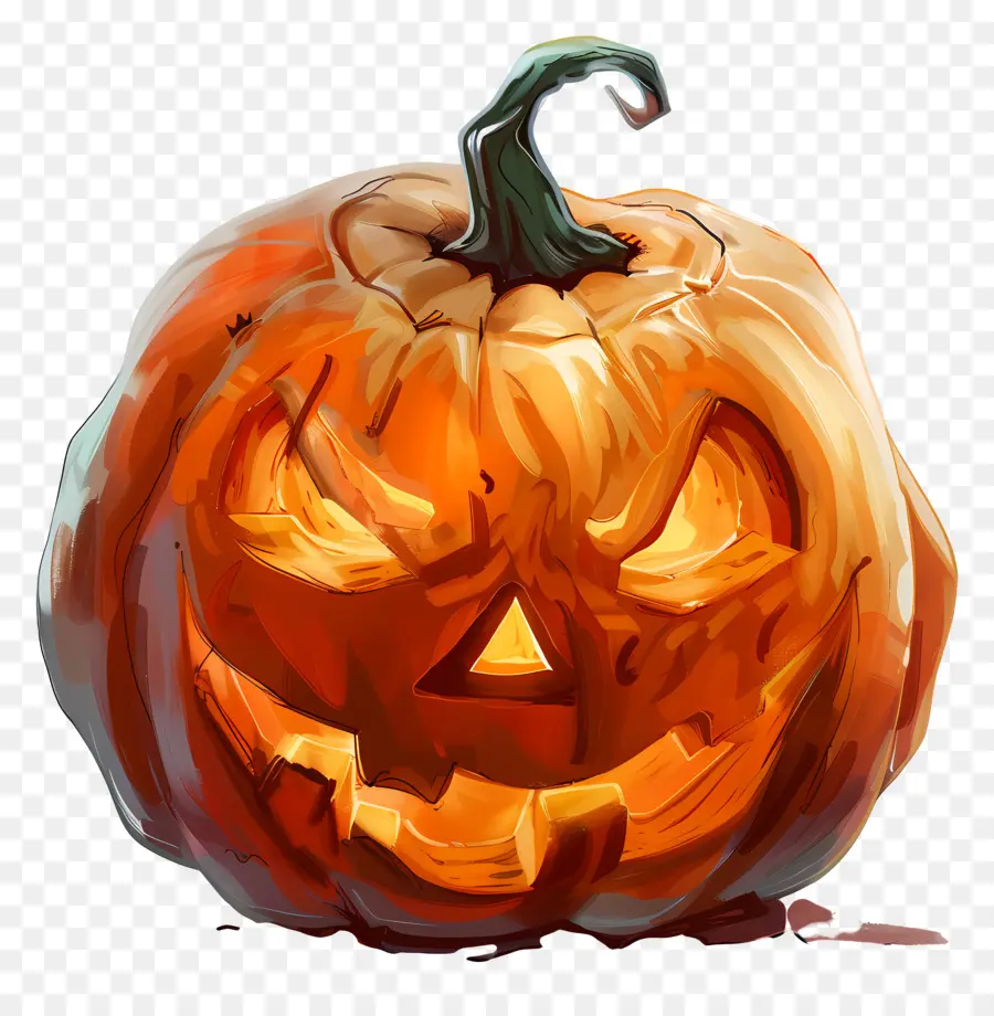 Labu Halloween Animasi，Labu Kuning PNG