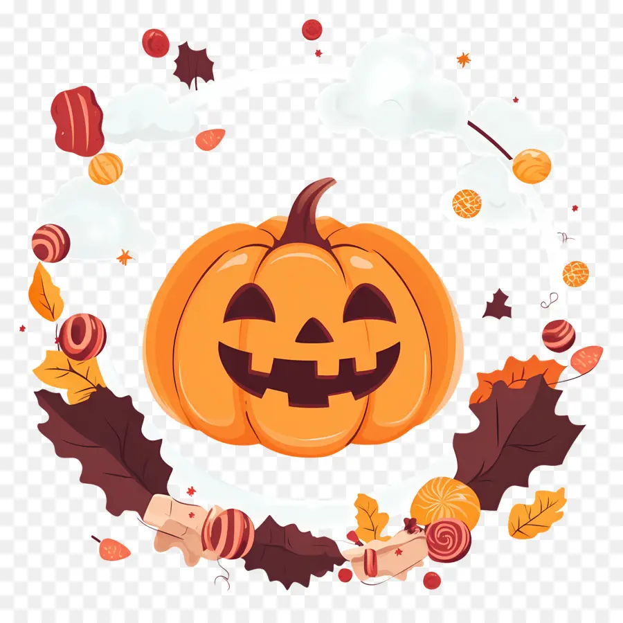 Labu Halloween，Jack O' Lantern PNG