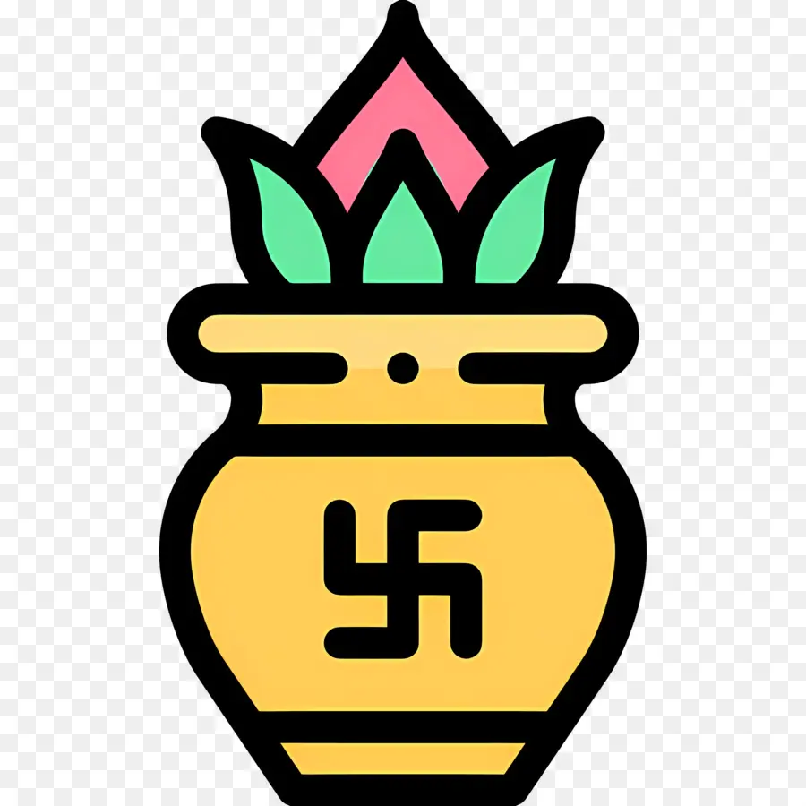 Kalasha，Pot Swastika PNG