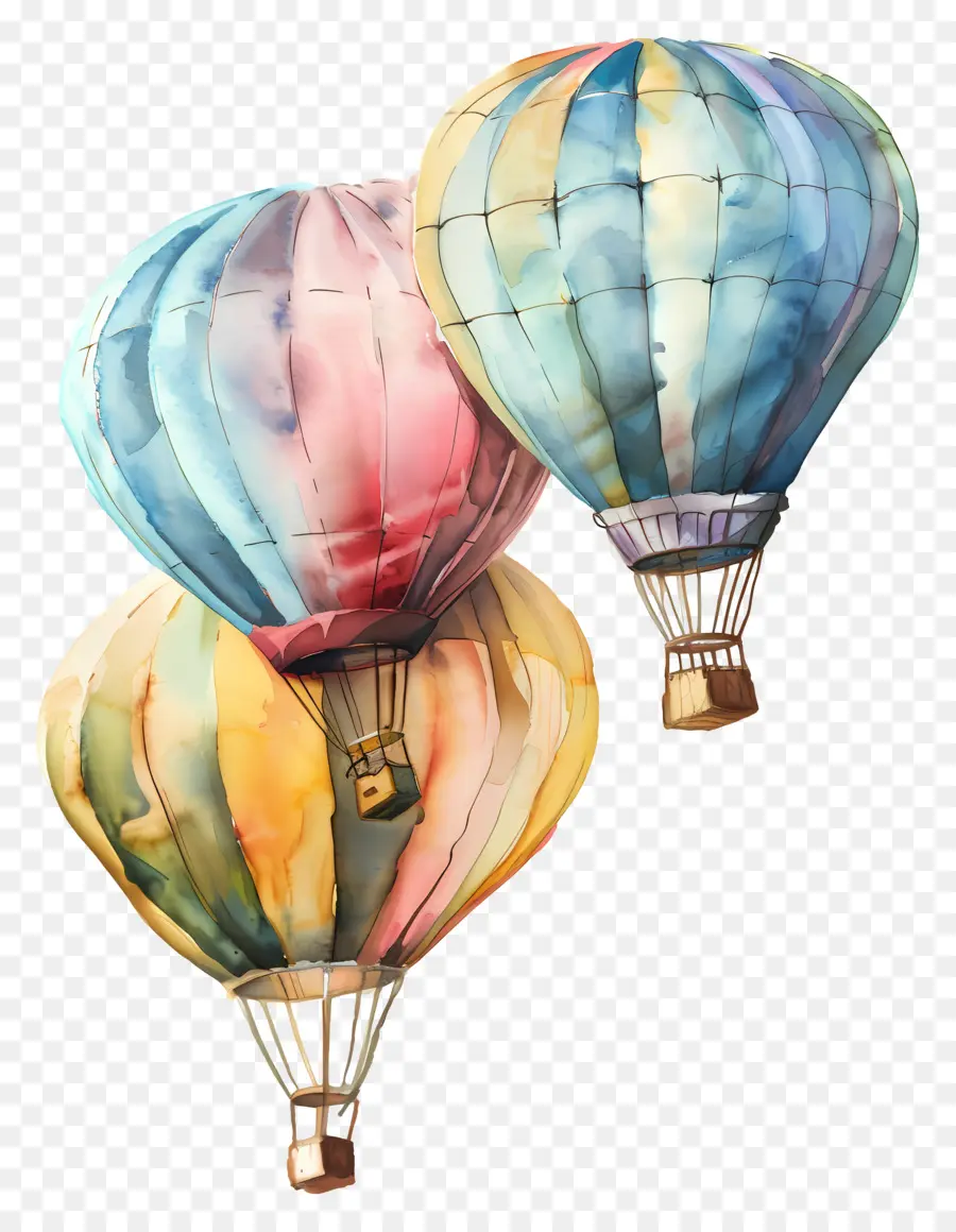 Balon Pastel，Balon Udara Panas PNG