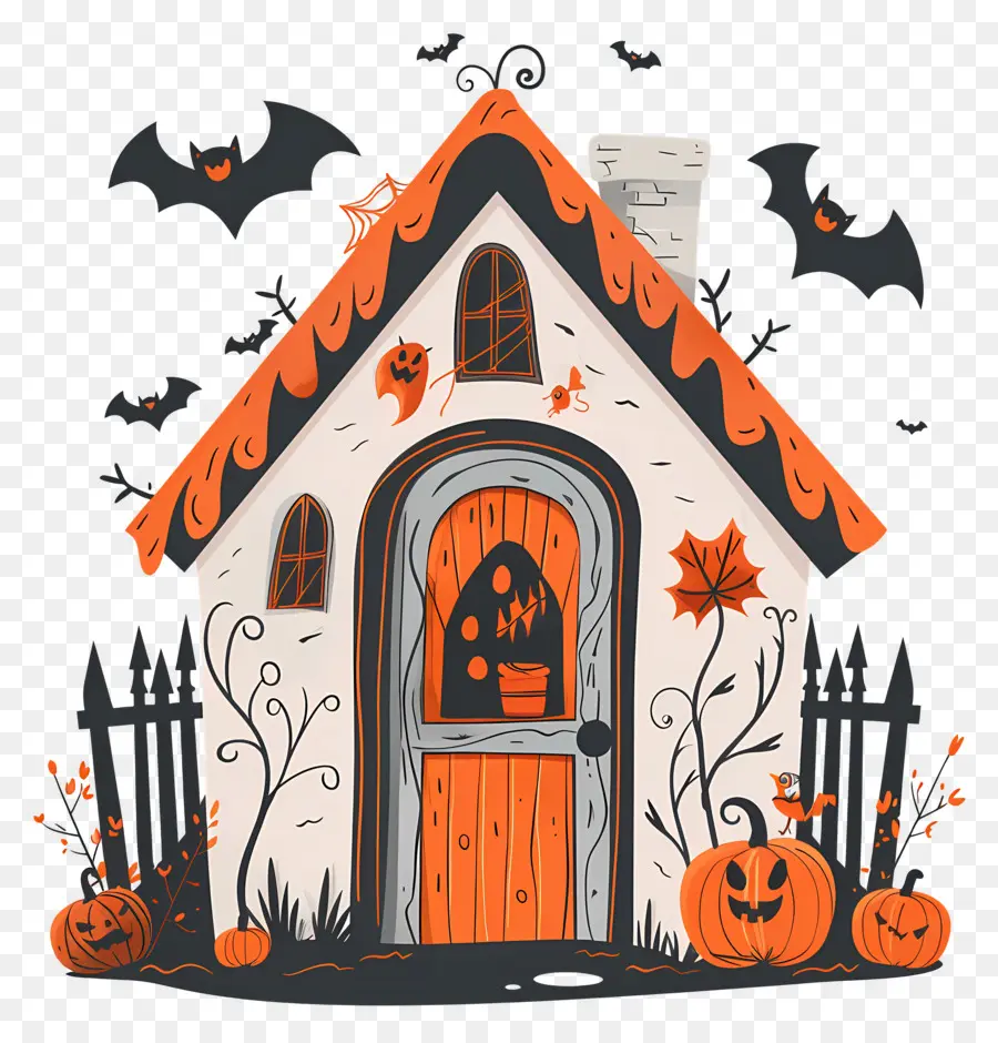 Pintu Halloween Yang Menyeramkan，Rumah Halloween PNG