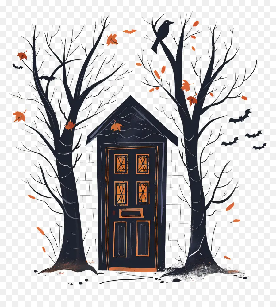 Pintu Halloween Yang Menyeramkan，Pintu Halloween PNG