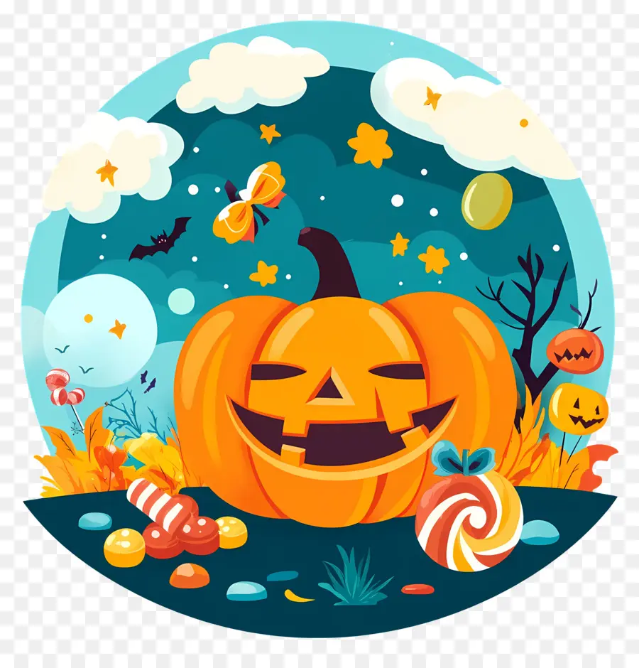 Labu Halloween，Jack O' Lantern PNG