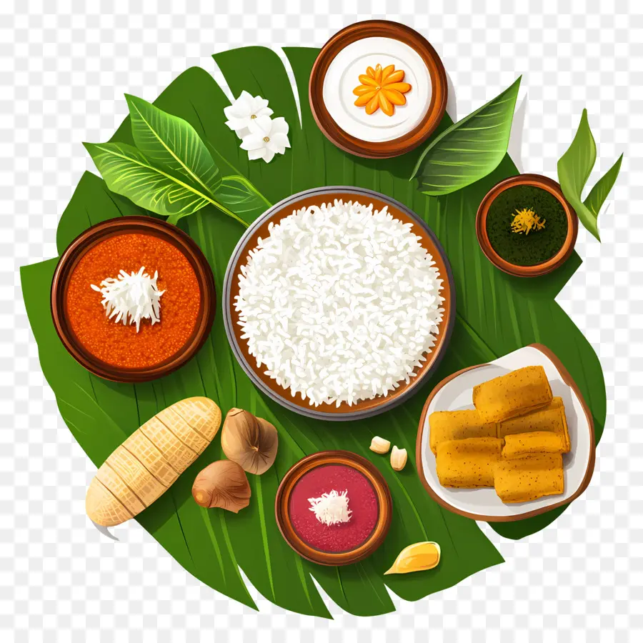 Onam Sadhya，Makanan Tradisional PNG