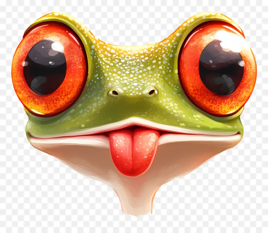 Emoji Katak，Wajah Katak PNG