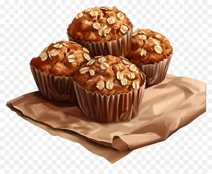 Muffin Oatmeal，Muffin PNG