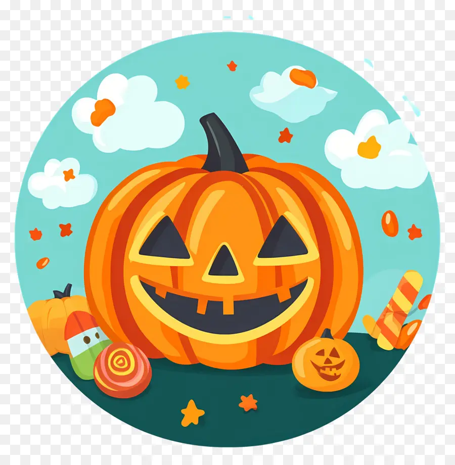 Labu Halloween，Jack O' Lantern PNG