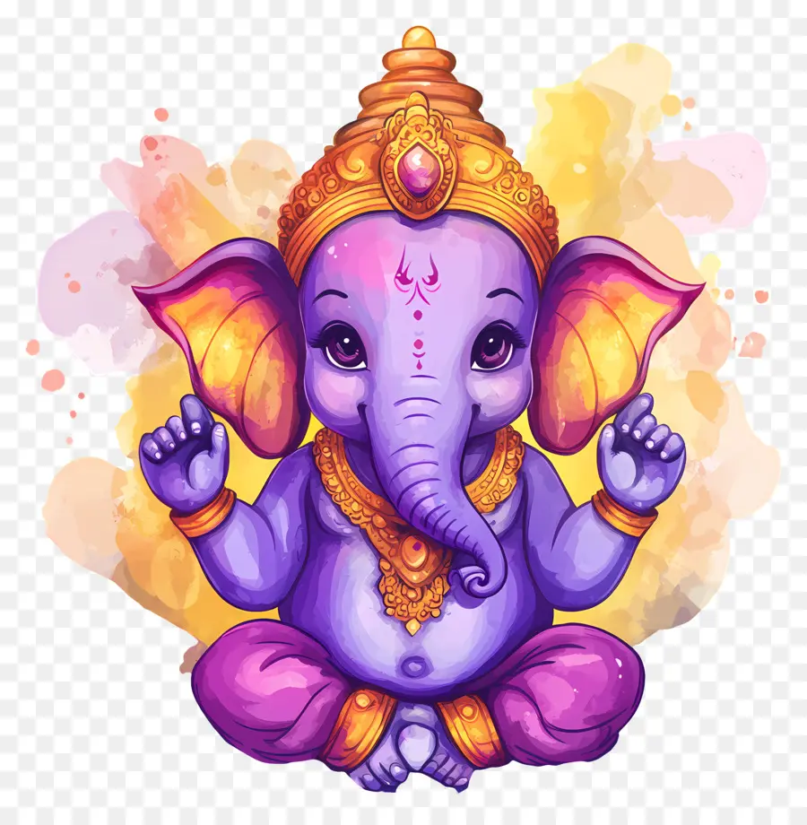 Ganesh Chaturthi，Dewa Gajah Kuning PNG