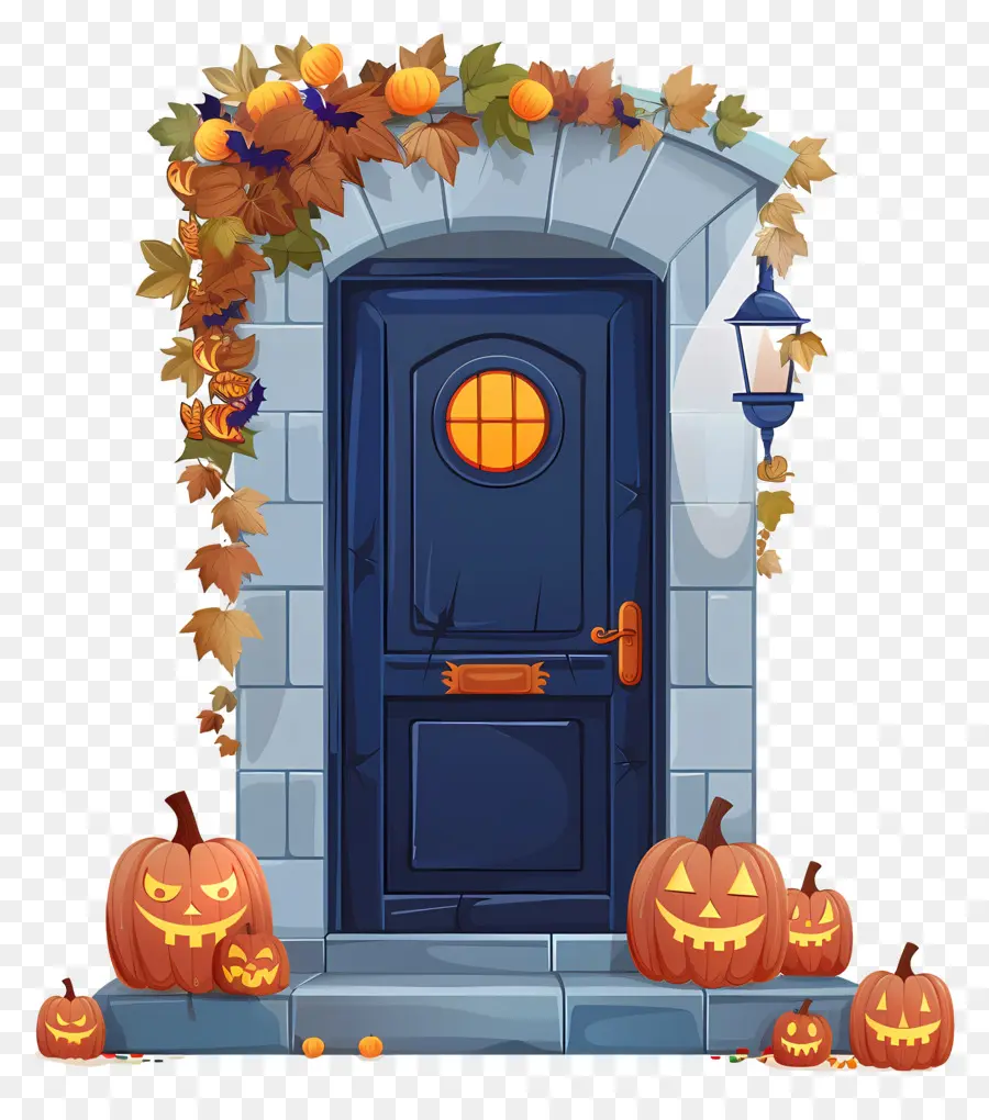 Pintu Halloween Yang Menyeramkan，Pintu Halloween PNG