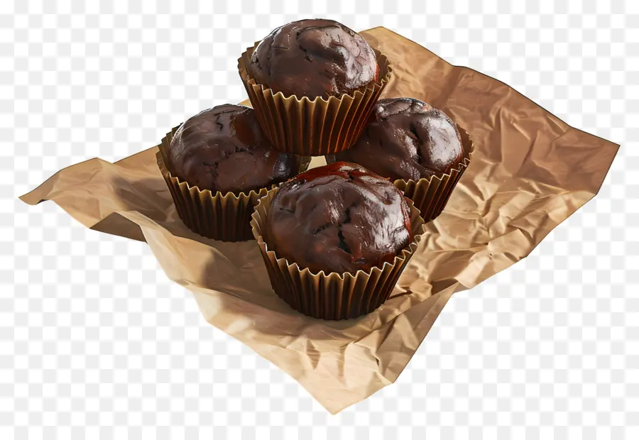 Muffin Coklat，Hidangan Penutup PNG