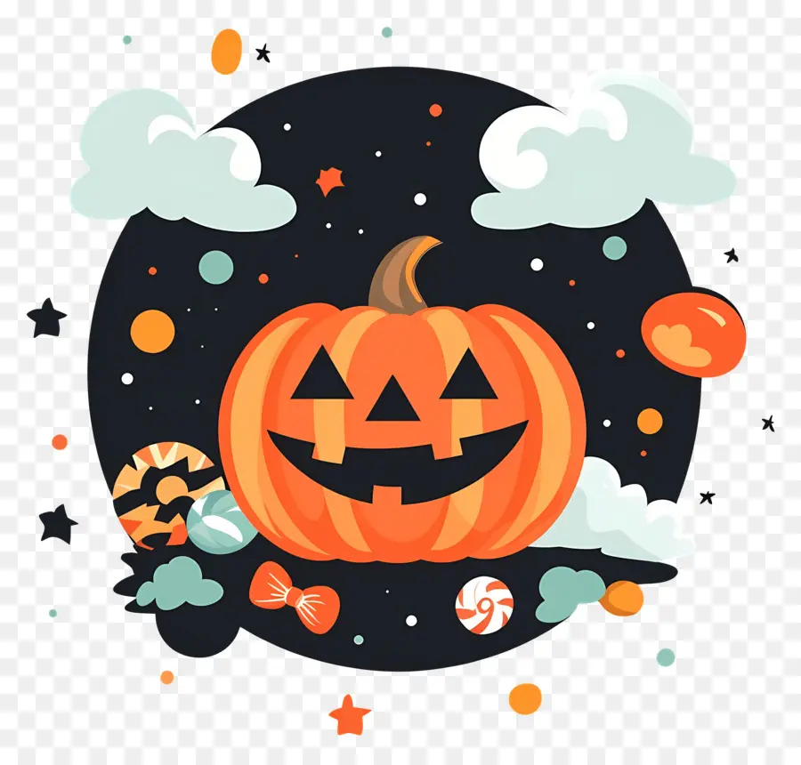 Labu Halloween，Jack O' Lantern PNG