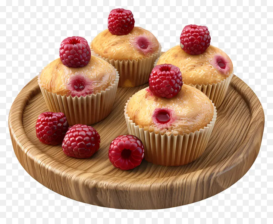 Muffin Raspberry，Kue Mangkuk PNG