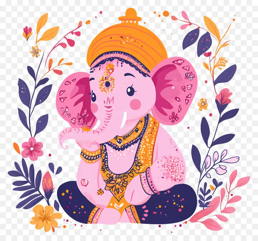 Ganesh Chaturthi，Gajah Merah Muda PNG