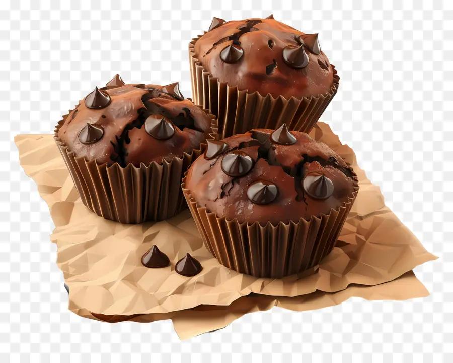 Muffin Coklat，Hidangan Penutup PNG