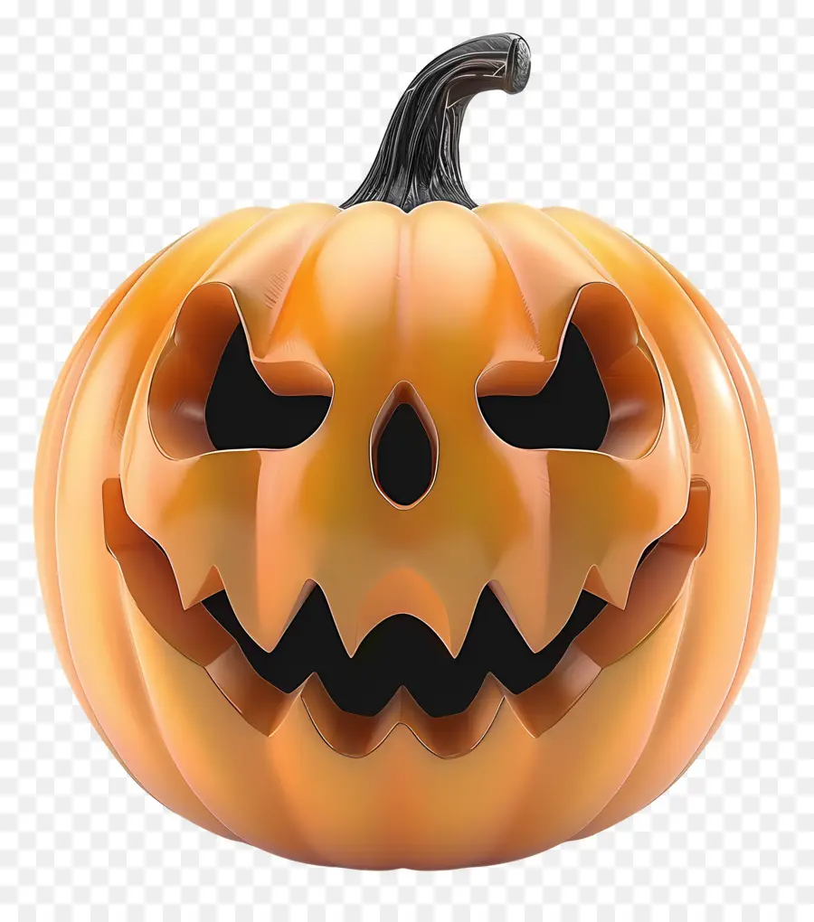 Labu Halloween Animasi，Labu Menakutkan PNG