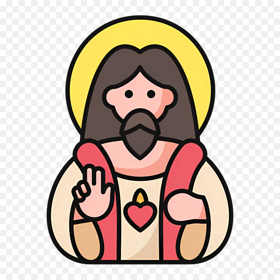 Yesus，Gambar Kartun PNG