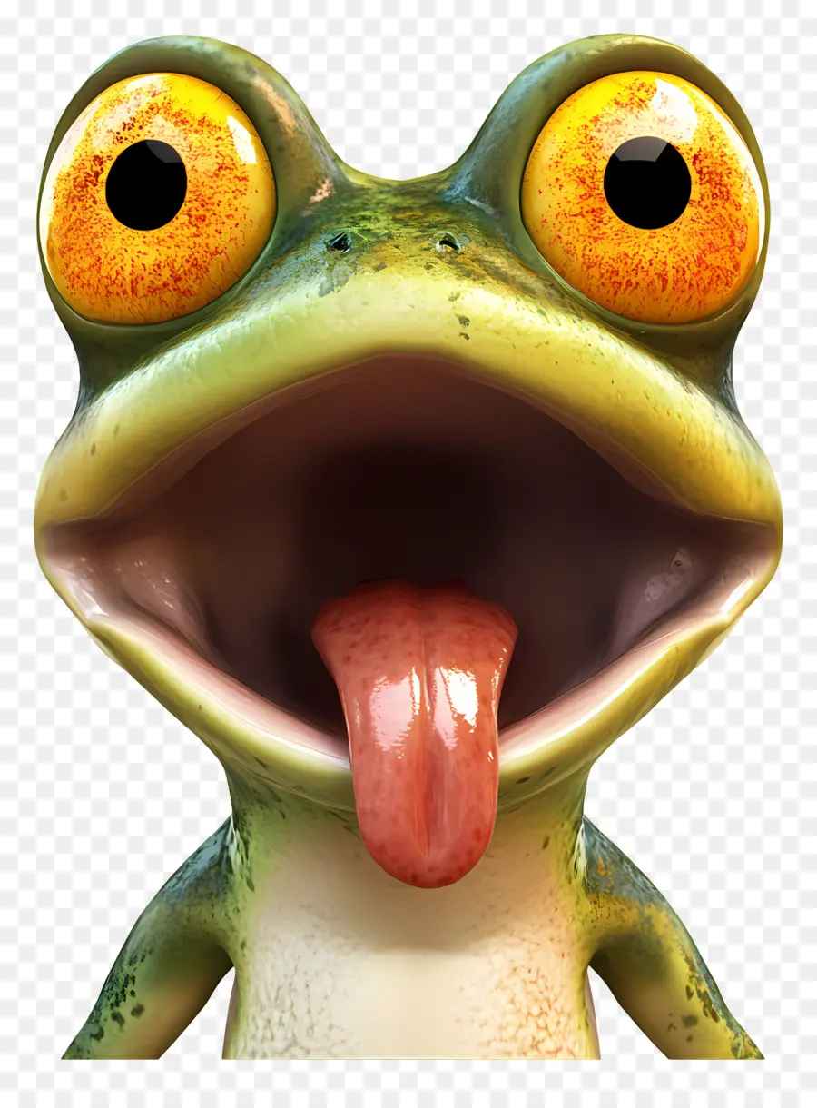 Emoji Katak，Wajah Katak PNG