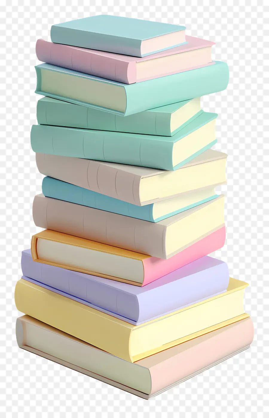 Tumpukan Buku 3d，Tumpukan Buku PNG