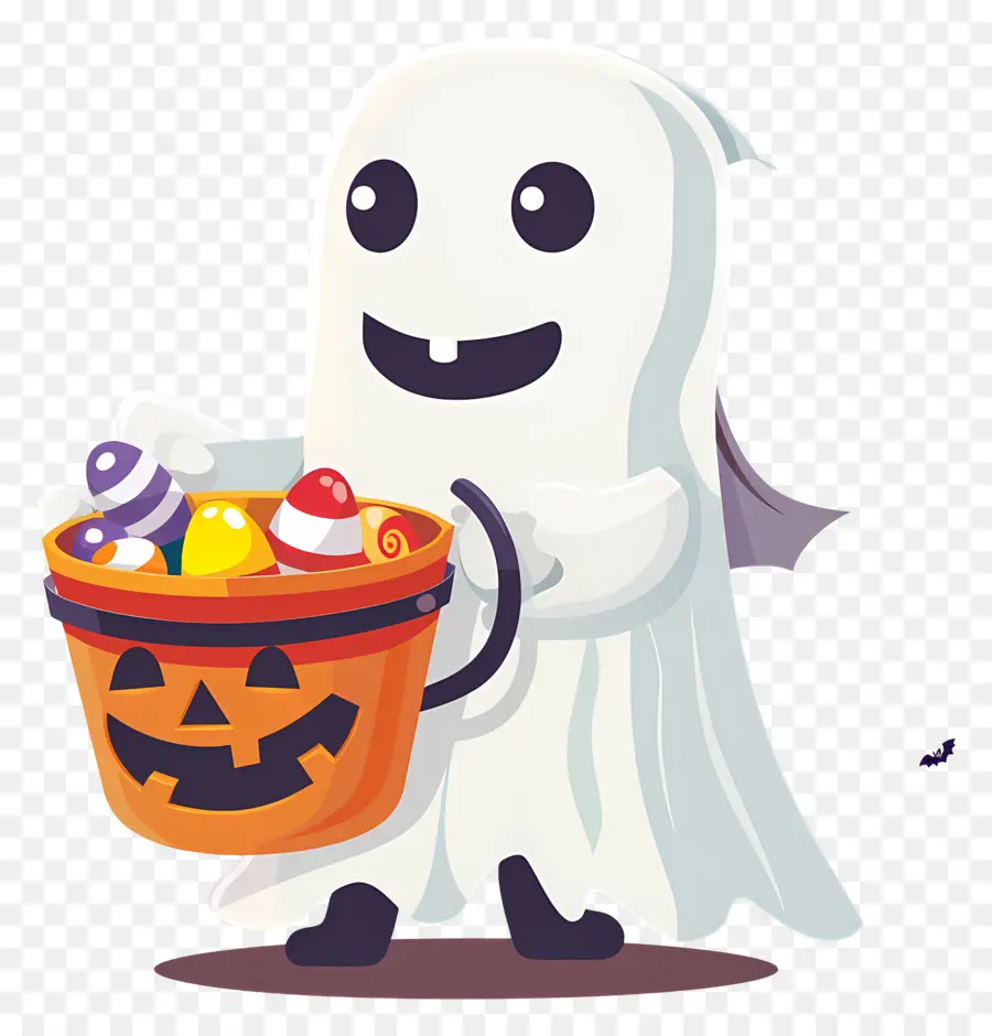 Hantu Halloween，Hantu Dengan Permen PNG