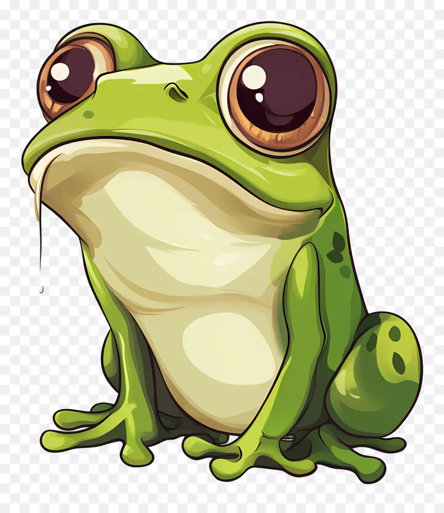 Emoji Katak，Katak Kartun PNG