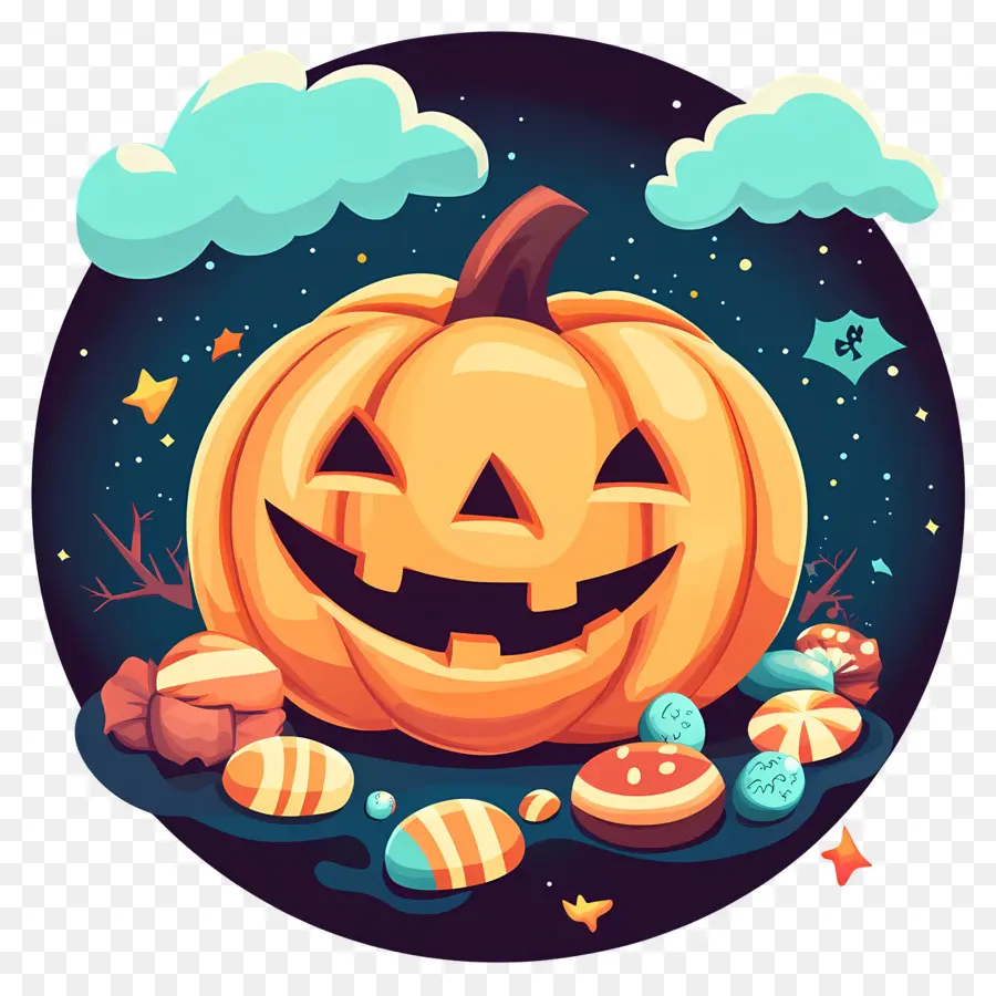 Labu Halloween，Jack O' Lantern PNG