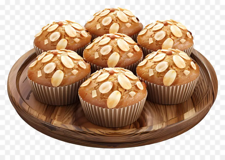 Muffin Almond，Muffin Oat PNG