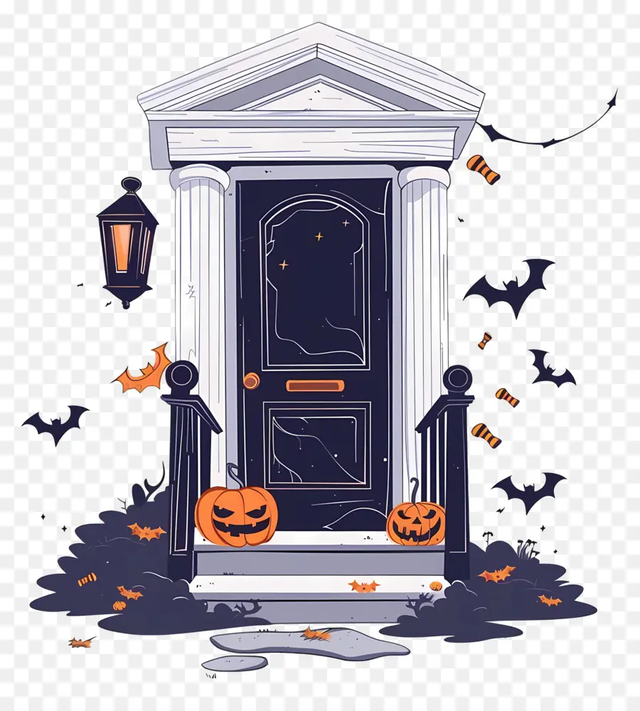 Pintu Halloween Yang Menyeramkan，Pintu Halloween PNG