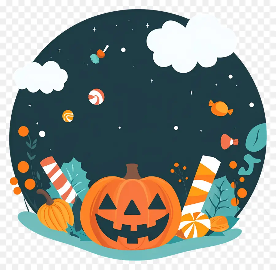 Labu Halloween，Jack O' Lantern PNG