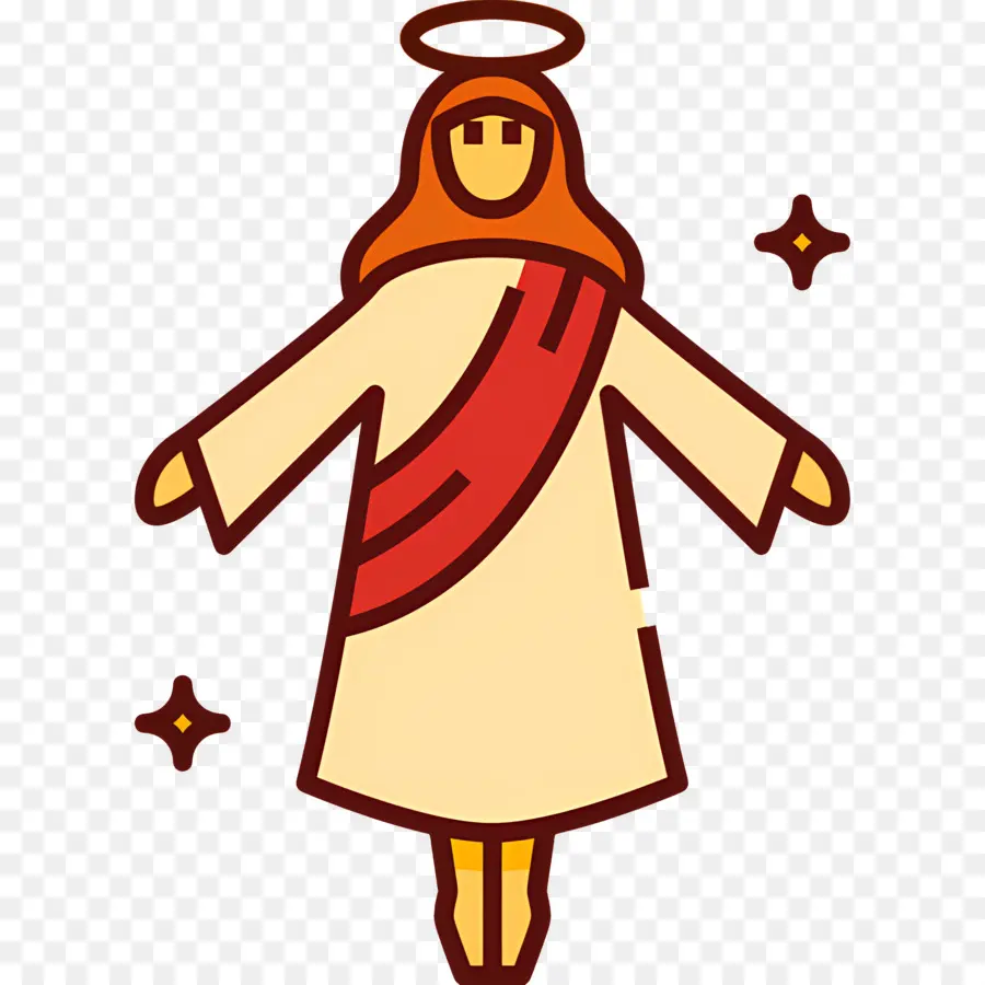 Yesus，Sosok Halo PNG