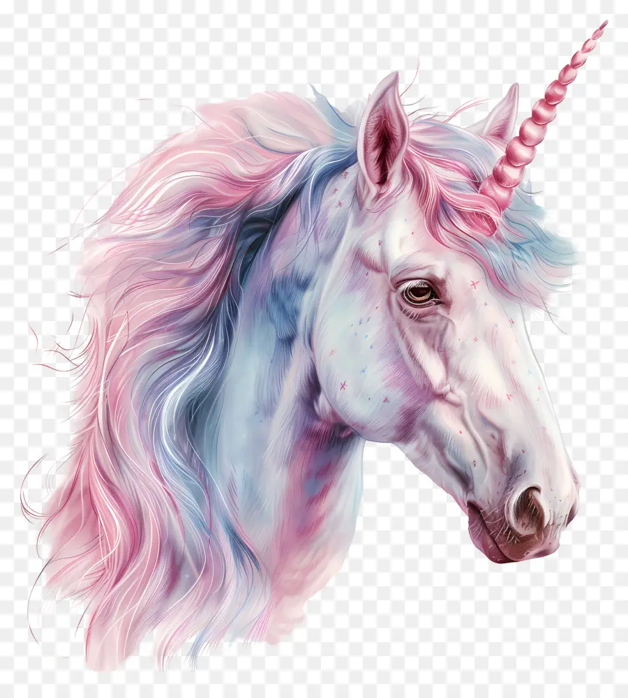 Unicorn Pastel，Unicorn Putih PNG