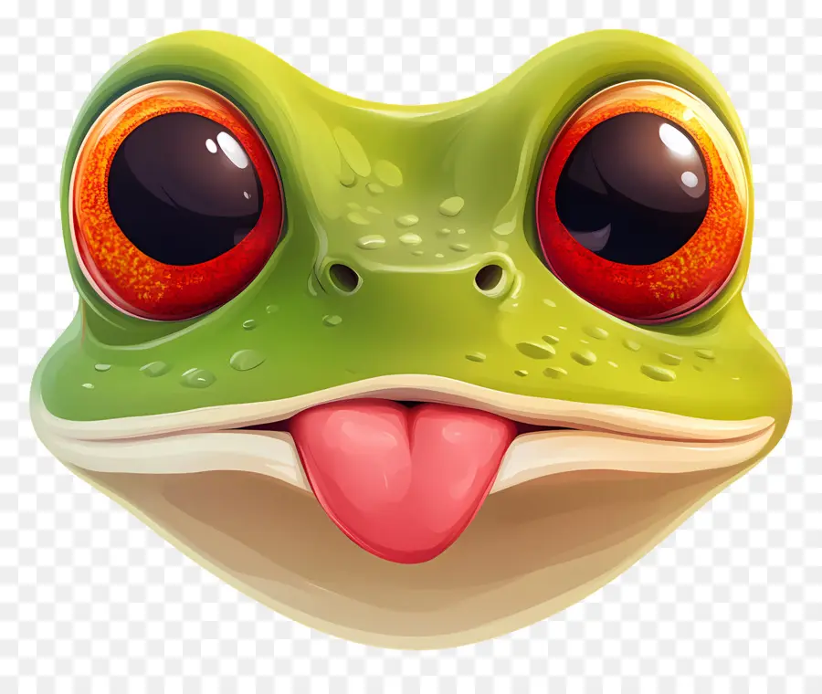 Emoji Katak，Wajah Katak PNG