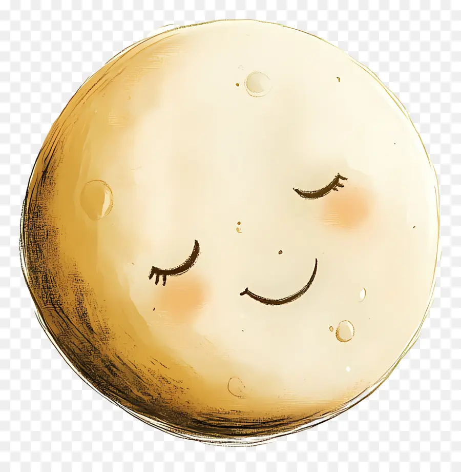 Bulan Yang Lucu，Bulan Tersenyum PNG