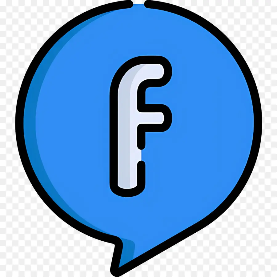 Facebook，Huruf F Biru PNG