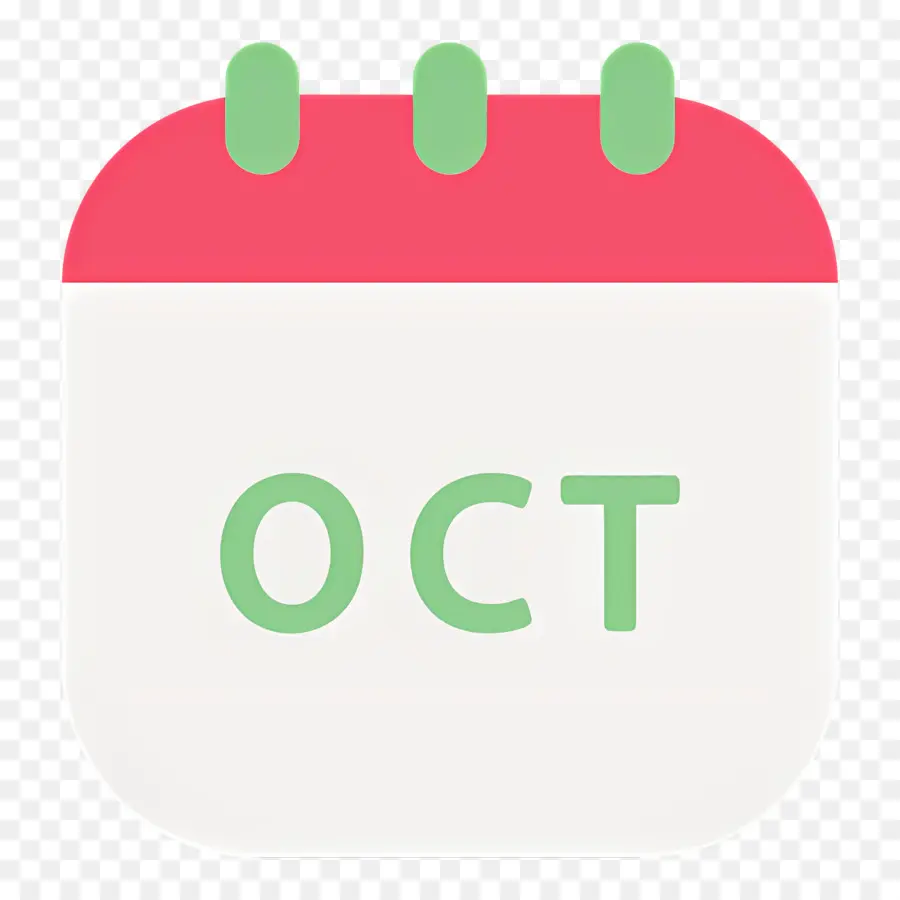 Oktober，Kalender Oktober PNG