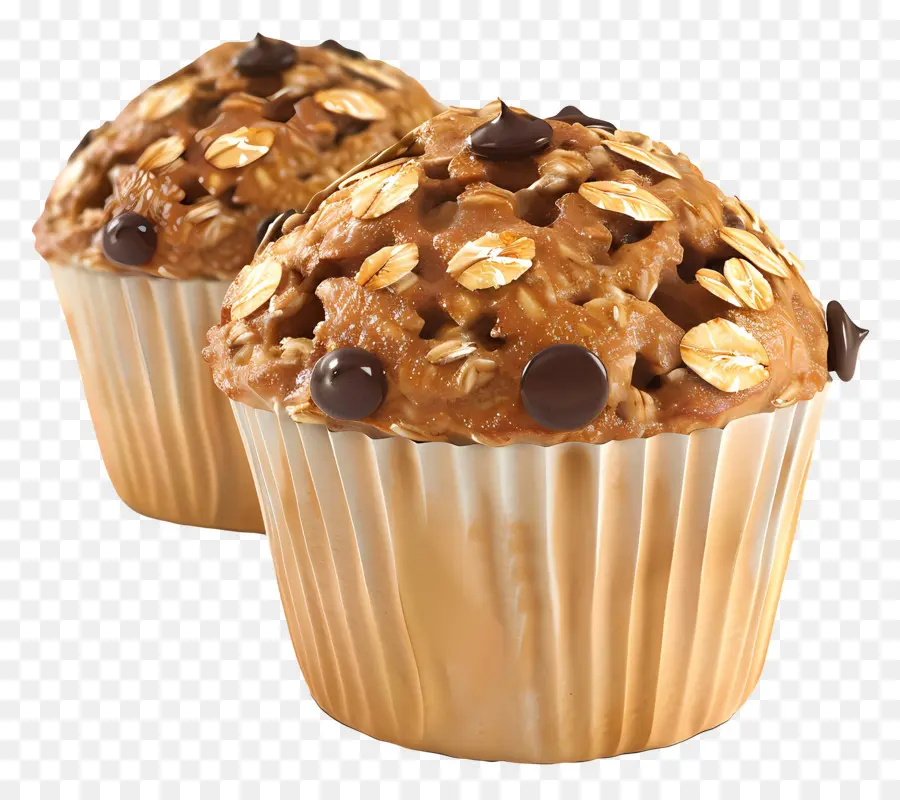 Muffin Oatmeal，Muffin Coklat PNG