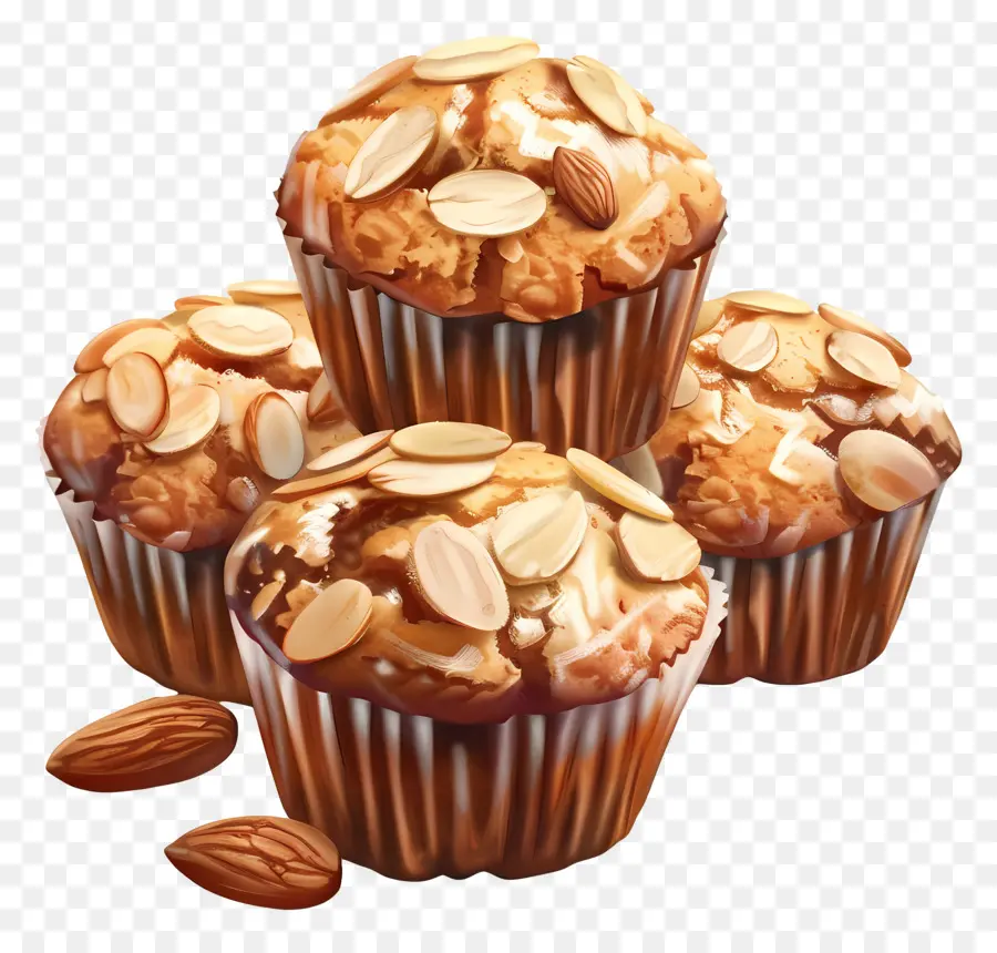 Muffin Almond，Muffin PNG