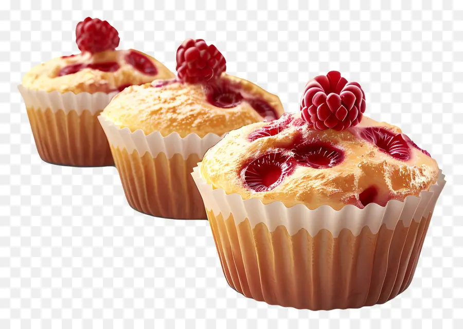 Muffin Raspberry，Muffin Beri PNG